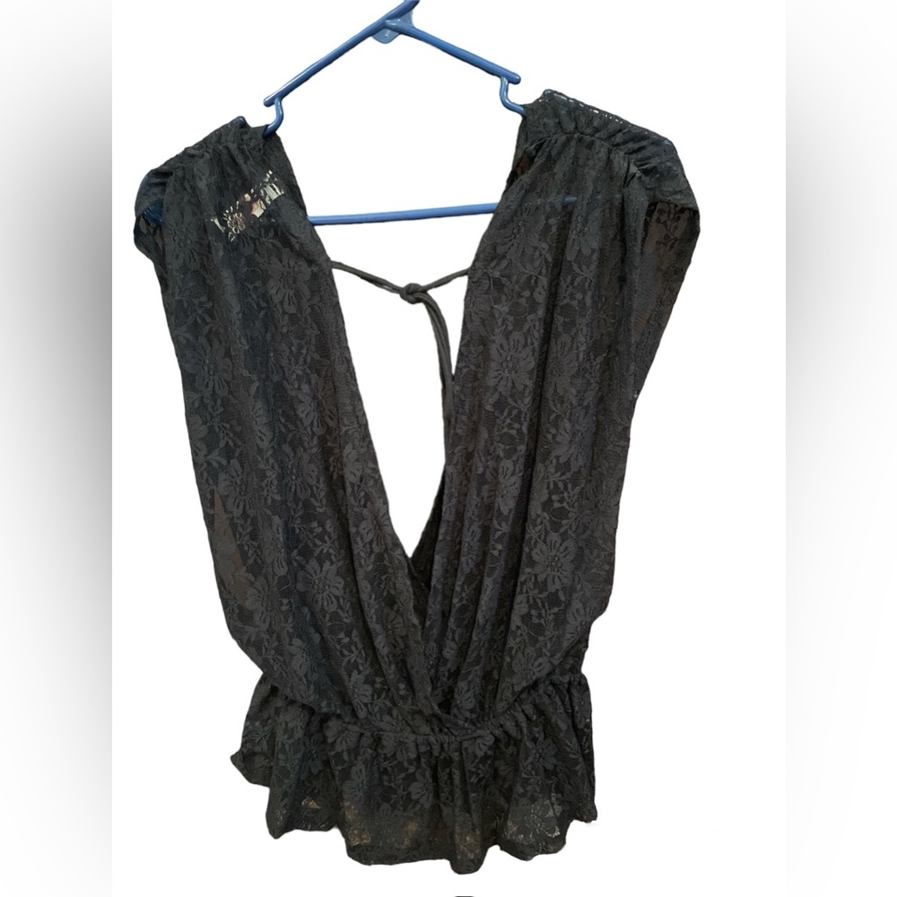 Black Blouse For Over Tank Top. No Boundaries Size Small